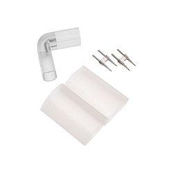 L - коннектор для одностороннего Гибкого Неона 8х16мм (цена за 1 шт.) 134-061