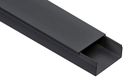 Кабель-канал 80х40 "ЭЛЕКОР" черный (10м) IEK EL-KK10-080-040-1-K02