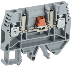 Клемма винтовая КВИ-6-И измерительная 6мм2 серая IEK 
