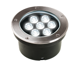 Светильник PGR  R130   7w 4000K 30° Сhrome (грунтовый встраиваемый) IP67 5006607A