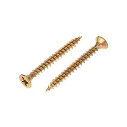 Саморез универсальный 4х35 мм, желтый цинк, упаковка поставщика (12000 шт/уп) KRANZ 1111-0435-1