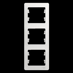 Рамка 3-м Glossa вертикал. бел. SE GSL000107 275133