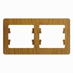 Рамка 2-м Glossa горизонт. дерево дуб SE GSL000502 288535