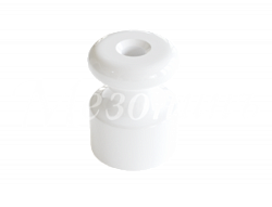 Изолятор фарфоровый для наружного монтажа витой электропроводки, D18,5х24мм, цвет -белый, ТМ Мезонин GE70025-01