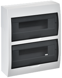 Корпус пластиковый ЩРН-П-24 черная прозрачная дверь IP41 GENERICA MKP12-N-24-41-G