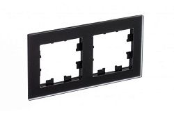 Рамка 2-м AtlasDesign Nature матов. стекло черн. SE ATN331002 1307998