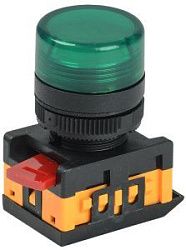 Лампа AL-22TE сигнальная d=22мм зеленый неон/240В цилиндр IEK BLS30-ALTE-K06