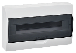 Корпус пластиковый ЩРН-П-18 черная прозрачная дверь IP41 GENERICA MKP12-N-18-41-G