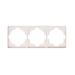 Рамка ROUND 3-постовая перламутр KRANZ KR-78-0753-1