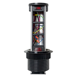 Встраиваемая мини-колонна с беспроводной зарядкой 15Вт, 6 модулей C-Line cl-vmkwc-6-s