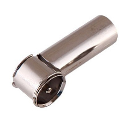 Переходник автоантенны, штекер Европа - гнездо Азия, угловой REXANT 16-0433