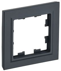 BRITE Рамка 1-местная РУ-1-БрГ графит IEK BR-M12-K53