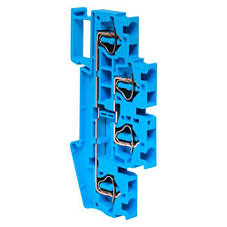 Колодка клеммная пружинная двойная JXB-ST-4 32А синяя EKF 