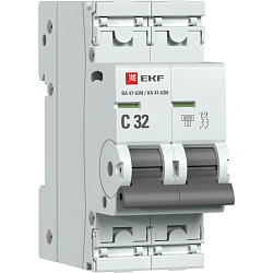 Авт. выкл. 2P 32А (C) 6кА ВА 47-63N EKF PROxima M636232C