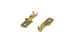 Клемма плоская штекер 6.3 мм 0.75-1.5 мм² (РП-п 1.5-(6.3) L = 20 мм) REXANT 08-0913