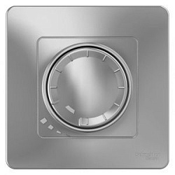Светорегулятор поворотно-нажимной универсальный СП Blanca 400Вт алюм. SE BLNSS040013 1210341