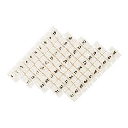 Маркеры для JXB-ST 1,5 с нумерацией 1-50 (100 шт.) EKF zb-st-1.5-1-50