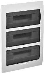 Корпус пластиковый ЩРВ-П-36 черная прозрачная дверь IP41 GENERICA MKP12-V-36-41-G