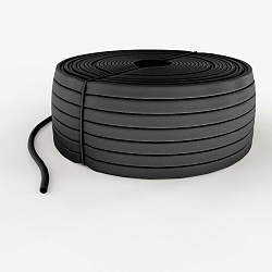 Трубка кембрик ТВ-40 ПВХ черный, Ø 16 мм REXANT 49-5013-1