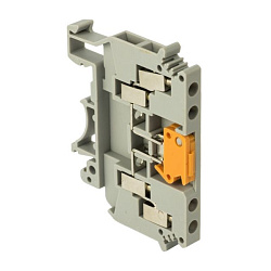 Клемма винтовая JXB-2-4/35K с ножевым размыкателем 4 вывода серая EKF 