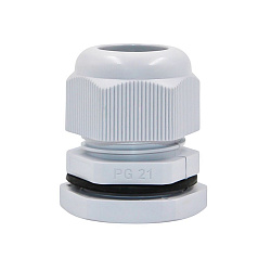 Ввод кабельный PG-21 серый, нейлон, IP68 (d кабеля 13-18 мм) DEKRON 0807-0007
