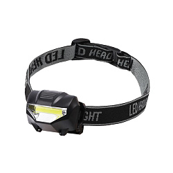 Фонарь налобный, трехрежимный, поворотный, СОВ  REXANT 75-704