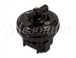 Выключатель ретро фарфоровый поворотный на 2 положения,проходной(D70x35, 10А, 250В, IP20, без подъ GE70404-05k