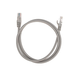 Патч-корд U/UTP, CAT 6, RJ45-RJ45, 26AWG, LSZH, серый, 1м REXANT 02-0290-1