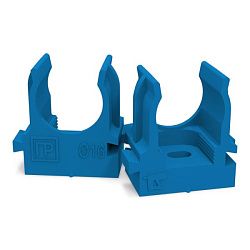 Крепеж-клипса для труб для монтажного пистолета синяя d16 мм (100шт/1100шт уп/кор) Промрукав PR13.0143