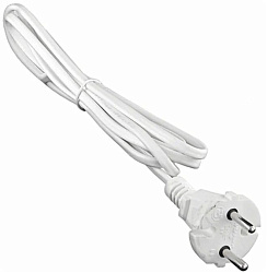 Шнур ШН с вилкой ШВВП 2*0,75 (6А) 1,5м. DEKRON DEK09302-0001