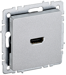 BRITE Розетка HDMI РHDMI-0-БрА алюминий IEK BR-H10-K47