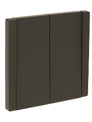 FORTE&PIANO Выключатель 2-клавишный 10А FP305 серый IEK FP-V20-0-10-1-K03