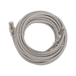 Патч-корд S/FTP, CAT 6A (10G), RJ45-RJ45, 28AWG, LSZH, серый, 7м REXANT 02-0390-7
