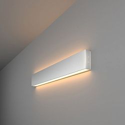 Светильник светодиодный линейный накладной двусторонний 53см 20Вт 3000К матовое серебро 101-100-40-5 a041474