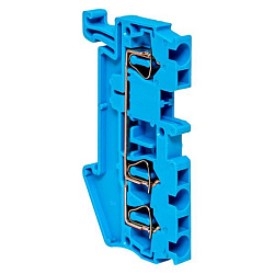 Колодка клеммная пружинная ST-2.5 28А 3 вывода синяя EKF 