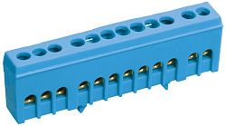 Шина N "ноль" в корпусном изоляторе на DIN-рейку ШНИ-6х9-8-К-С IEK YNN10-69-8KD-K07