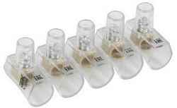 Зажим винтовой концевой изолированный КЗВИ 4,0мм2 (5x1) IEK 