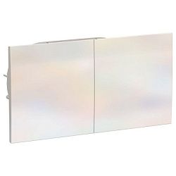 Розетка 2-м СП AtlasDesign 16А IP20 с заземл. защ. шторки со сдвижн. крышкой в сборе жемчуж. SE ATN000428 1240276