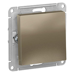 Выключатель 1-кл. СП AtlasDesign 10А IP20 (сх. 1) 10AX механизм шампань SE ATN000511 1240311