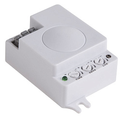 Датчик движения потолочный микроволновый ДДПМ 02, 180 (гориз)/360 (верт), 1200 Вт, 3-2000 Лк, 1-8 м, 10-720 сек. 5,8 ГГц REXANT 11-9217