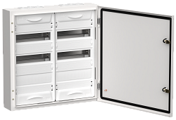 TITAN 5 Корпус металлический ЩРн-72 (2х36) 585х570х140мм IP54 белый (одна дверь) IEK TI5-50-N-2X036-54