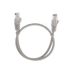 Патч-корд U/UTP, CAT 5e, RJ45-RJ45, 26AWG, LSZH, серый, 0,5м REXANT 02-0100-05