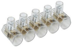 Зажим винтовой концевой изолированный КЗВИ 6,0мм2 (5x1) IEK 