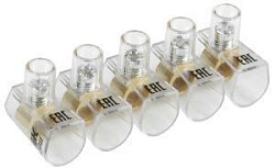 Зажим винтовой концевой изолированный КЗВИ 10мм2 (5x1) IEK 