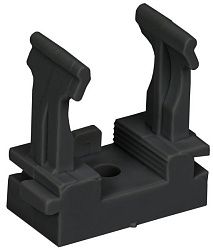 ELASTA Держатель с защелкой для гофрированных труб под монтажный пистолет CFM16 черный IEK ET-TA10D-CFM-016-K02-100