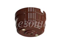 Корпус розетки потолочной фарфоровый, D70x40, цвет - коричневый GE70811-04