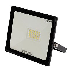 Прожектор светодиодный СДО 30Вт 2400Лм 6500К холодный свет, черный корпус REXANT 605-003