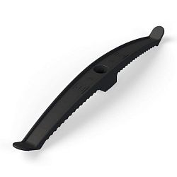 Держатель кабеля двусторонний для прямого монтажа черный (20шт/уп) Промрукав PR13.0383