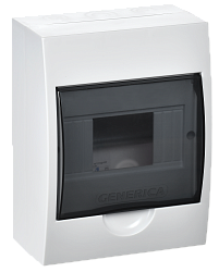Корпус пластиковый ЩРН-П-6 черная прозрачная дверь IP41 GENERICA MKP12-N-06-41-G