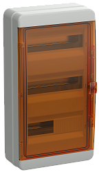 TEKFOR Корпус пластиковый КМПн-36 IP65 оранжевая прозрачная дверь IEK TF5-KP72-N-36-65-K03-K09